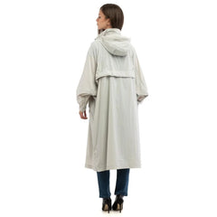 Patrizia Pepe Gray Polyamide Rain Coat - IT40 | M