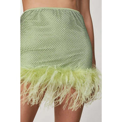 Patrizia Pepe Green Polyester Mini Skirt