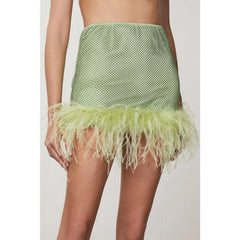 Patrizia Pepe Green Polyester Mini Skirt