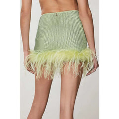 Patrizia Pepe Green Polyester Mini Skirt