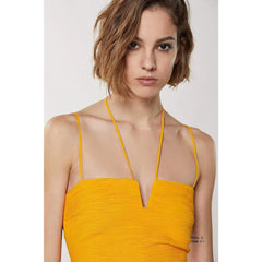 Patrizia Pepe Orange Polyester Casual Dress