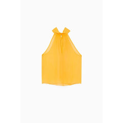 Patrizia Pepe Orange Silk Tank Tops - IT40