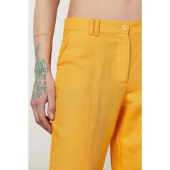 Patrizia Pepe Orange Viscose Casual Pants