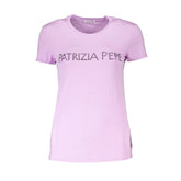 Patrizia Pepe Purple Organic Cotton Women T-Shirt - XS - T-Shirts