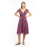 Patrizia Pepe Purple Polyester Casual Dress