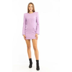 Patrizia Pepe Purple Polyester Casual Dress - IT42
