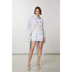 Patrizia Pepe Purple Polyester Coat