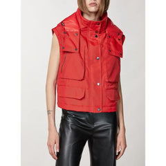 Patrizia Pepe Red Polyamide Bomber - IT40