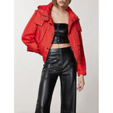 Patrizia Pepe Red Polyamide Bomber - IT40