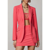 Patrizia Pepe Red Polyester Blazer