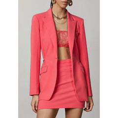 Patrizia Pepe Red Polyester Blazer