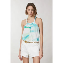 Patrizia Pepe Turquoise Polyester Tank Tops