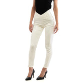 Patrizia Pepe White Cotton Skinny Pants