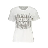 Patrizia Pepe White Cotton Women T-Shirt - T-Shirts
