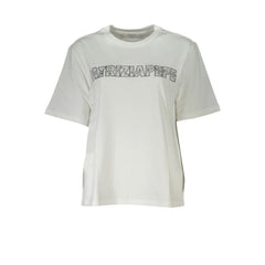Patrizia Pepe White Cotton Women T-Shirt - T-Shirts