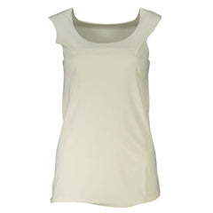 Patrizia Pepe White Elastane Tank Top - Tank Tops