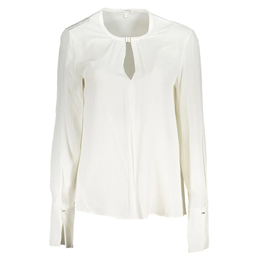 Patrizia Pepe White Viscose Shirt - Blouses