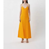 Patrizia Pepe Yellow Flax Casual Dress - IT38