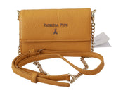 Patrizia Pepe Yellow Logo Leather Shoulder Strap Sling Bag - Cross Body Bags