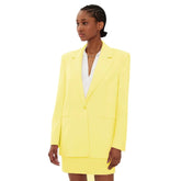 Patrizia Pepe Yellow Polyester Blazer - IT40|S - Coats & Jackets