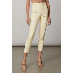 Patrizia Pepe Yellow Polyester Casual Pants
