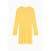 Patrizia Pepe Yellow Viscose Casual Dress