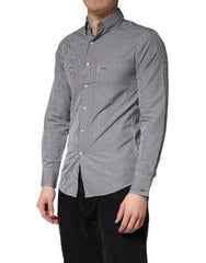 Paul & Shark Gray Cotton Long Sleeves Button Down Dress Shirt - IT38 | XS
