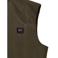 Paul & Shark Green Polyester Sleveless Jacket - 3XL - Vests