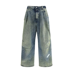 PDF Channel Blue Cotton Relaxed Fit Jeans - W29