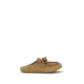 Pedro García beige calf leather Bos Taurus moccasins featuring a classic silhouette and refined topstitching.