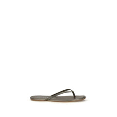 Pedro García Bicolor Crystals Flat Sandals - EU41/US11