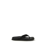 Pedro García Black Rubber Flip-Flop Sandals