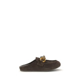 Pedro García Bos Taurus mules in rich brown calf leather featuring a minimalist slip-on silhouette and rounded toe.