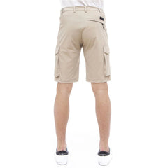 People Of Shibuya Beige Stretch Bermuda Cargo Shorts - IT56 | 3XL - Cargo Shorts