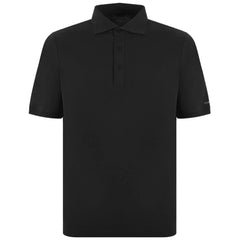 People Of Shibuya Black Cotton Polo Shirt - Polos