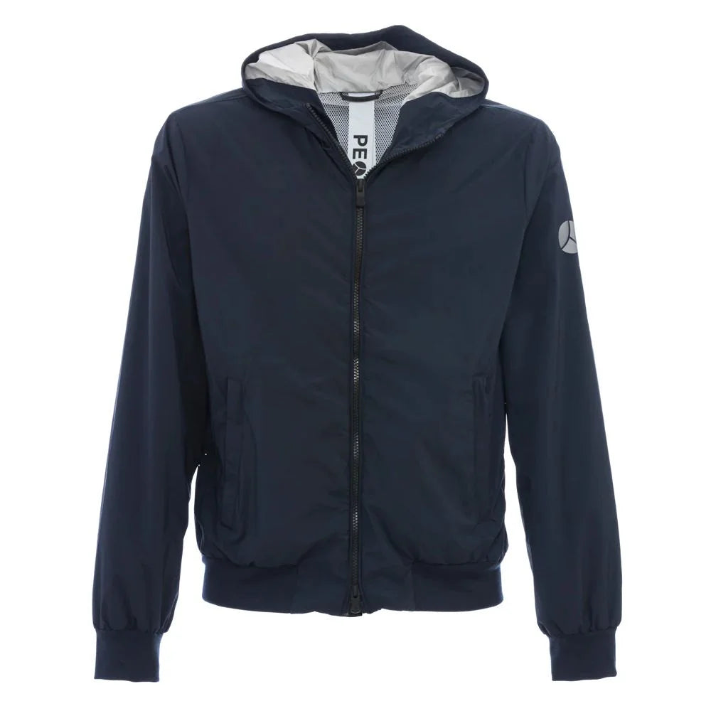People Of Shibuya Blue Polyester Men Jacket - Windbreakers