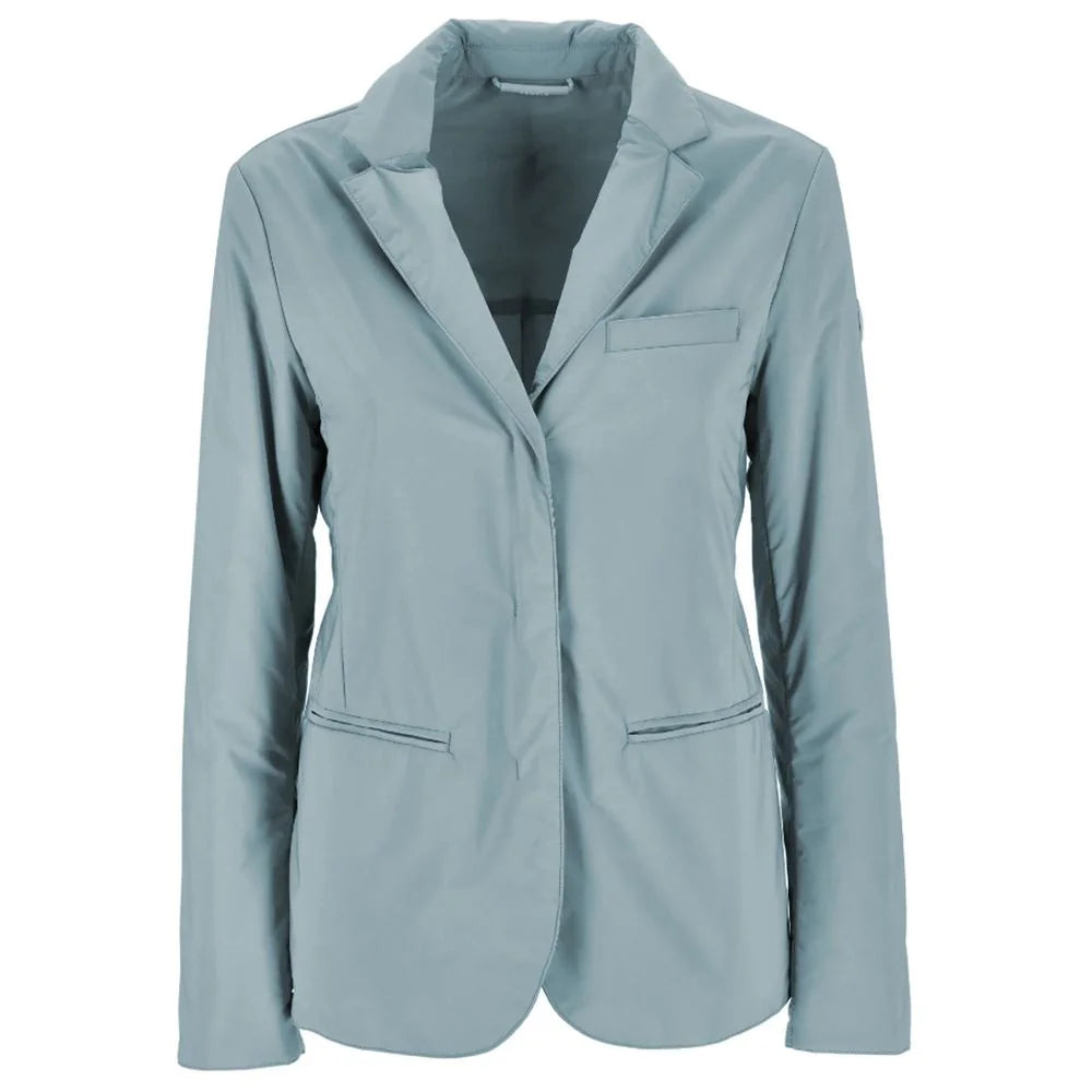 People Of Shibuya Light Blue Polyester Women Jacket - Sport Jackets