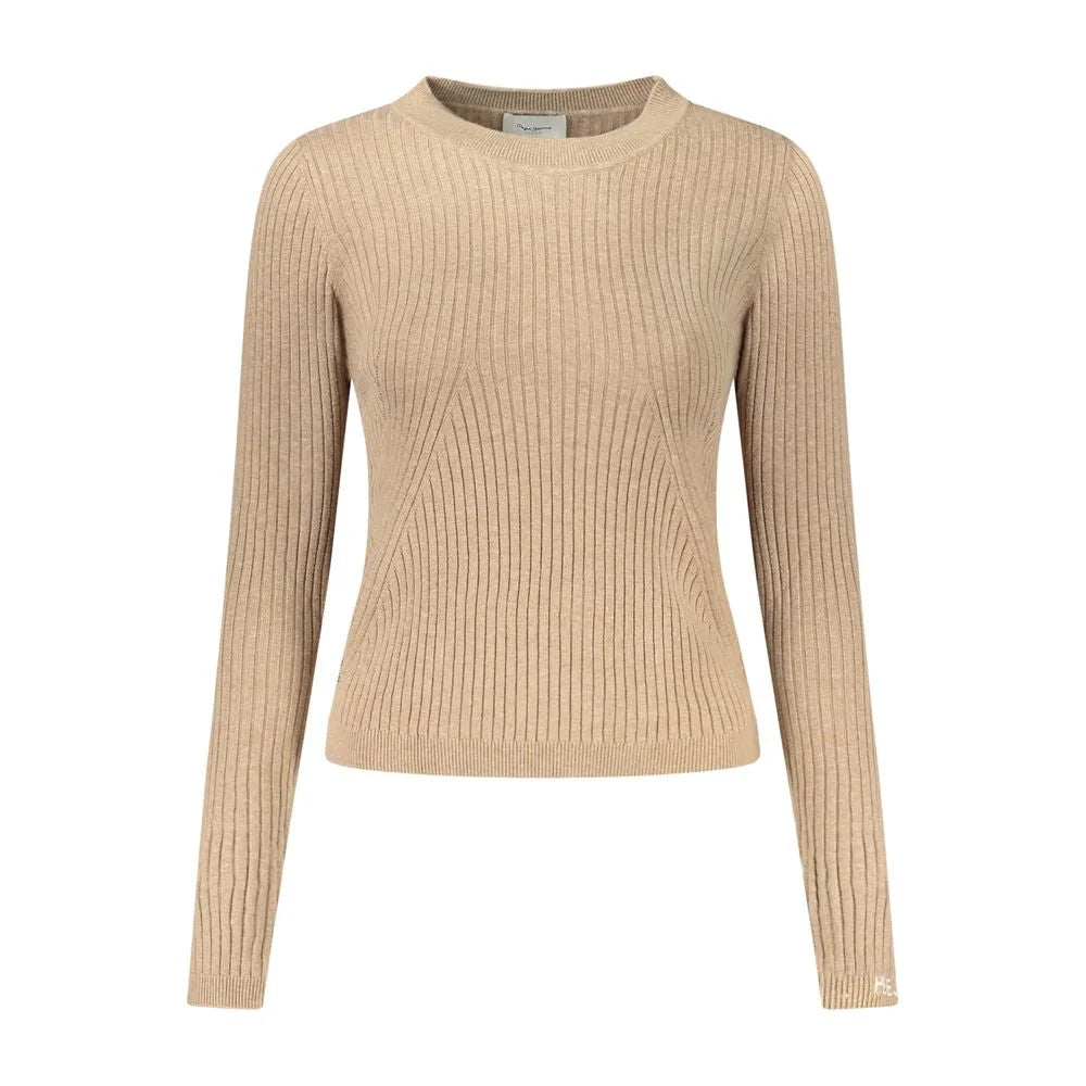 Pepe Jeans Beige Cotton Women Sweater - Sweaters
