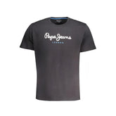 Pepe Jeans Black Cotton T-Shirt - T-Shirts