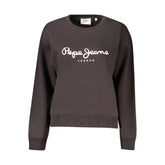 Pepe Jeans Black Cotton Women Sweater - Sweatshirts