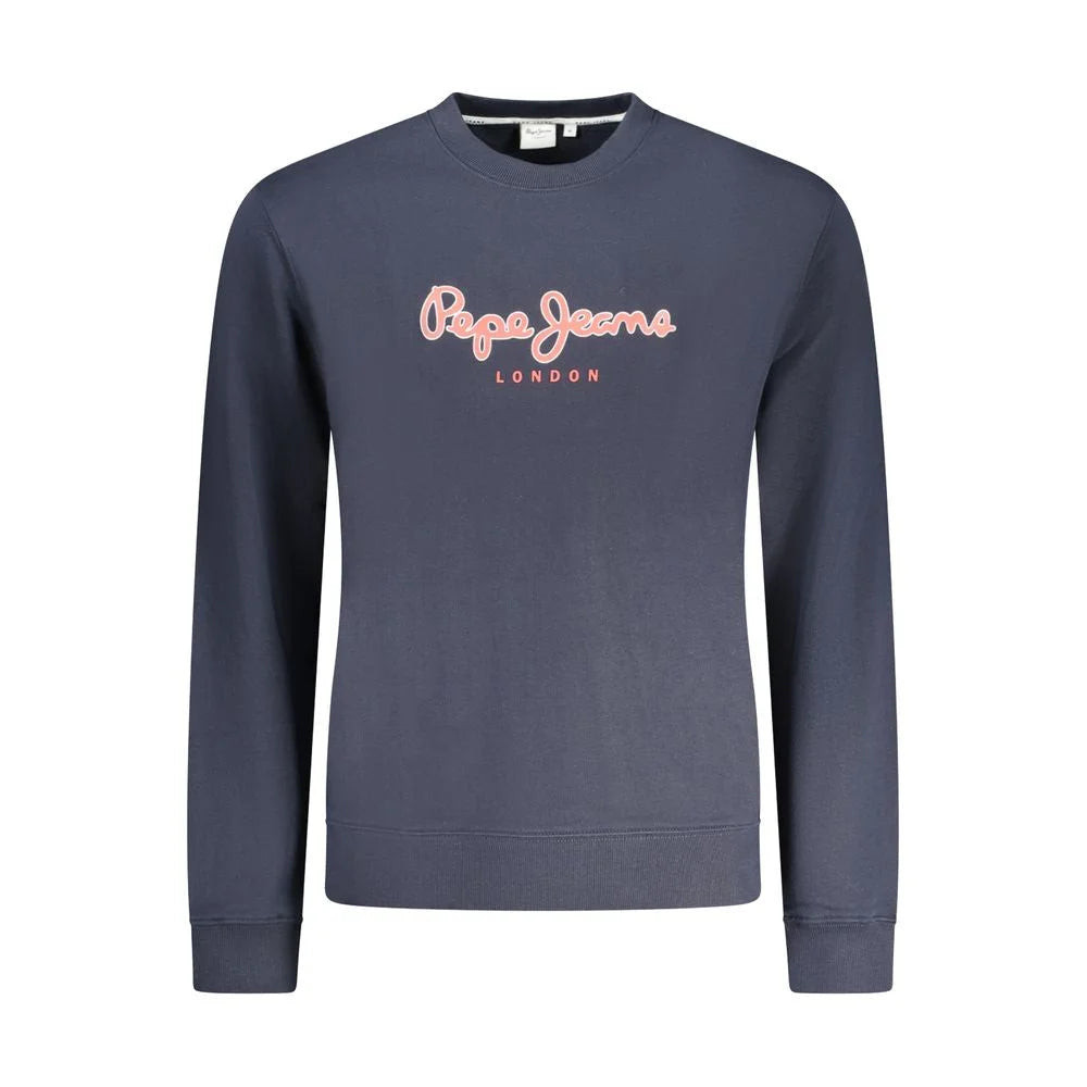 Pepe Jeans Blue Cotton Men Sweater - S - Sweatshirts