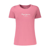 Pepe Jeans Pink Cotton T-Shirt - T-Shirts