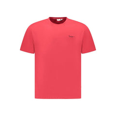 Pepe Jeans Red Cotton Men T-Shirt
