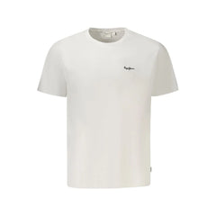 Pepe Jeans White Cotton Men T-Shirt - T-Shirts