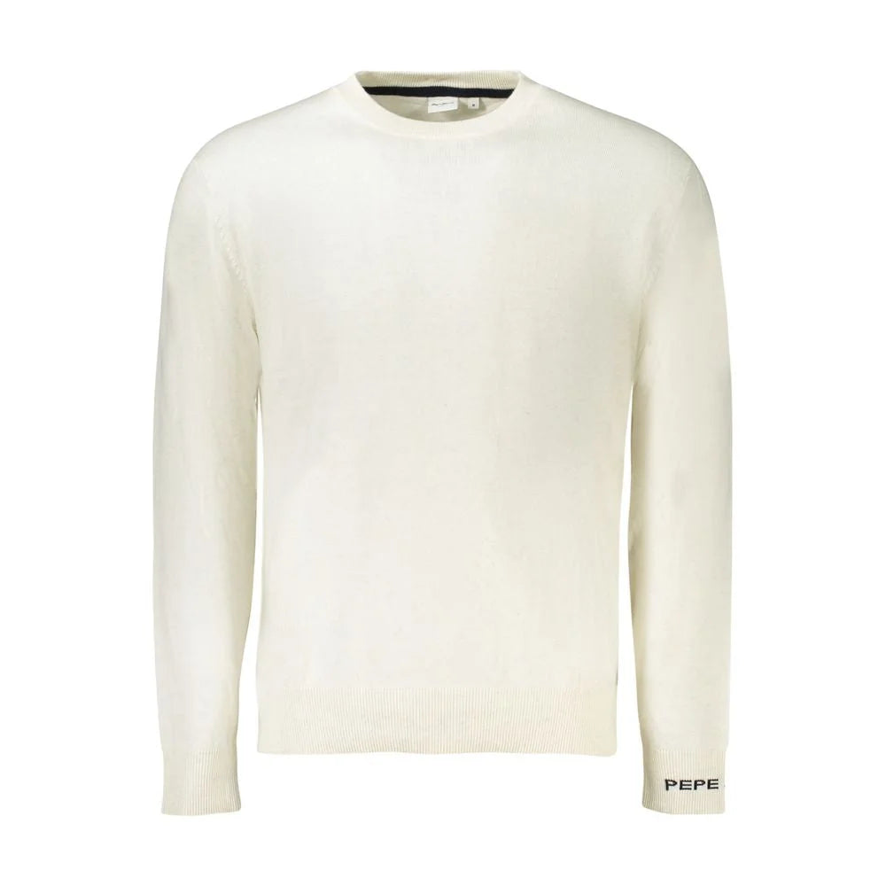 Pepe Jeans White Cotton Sweater - XL - Sweaters