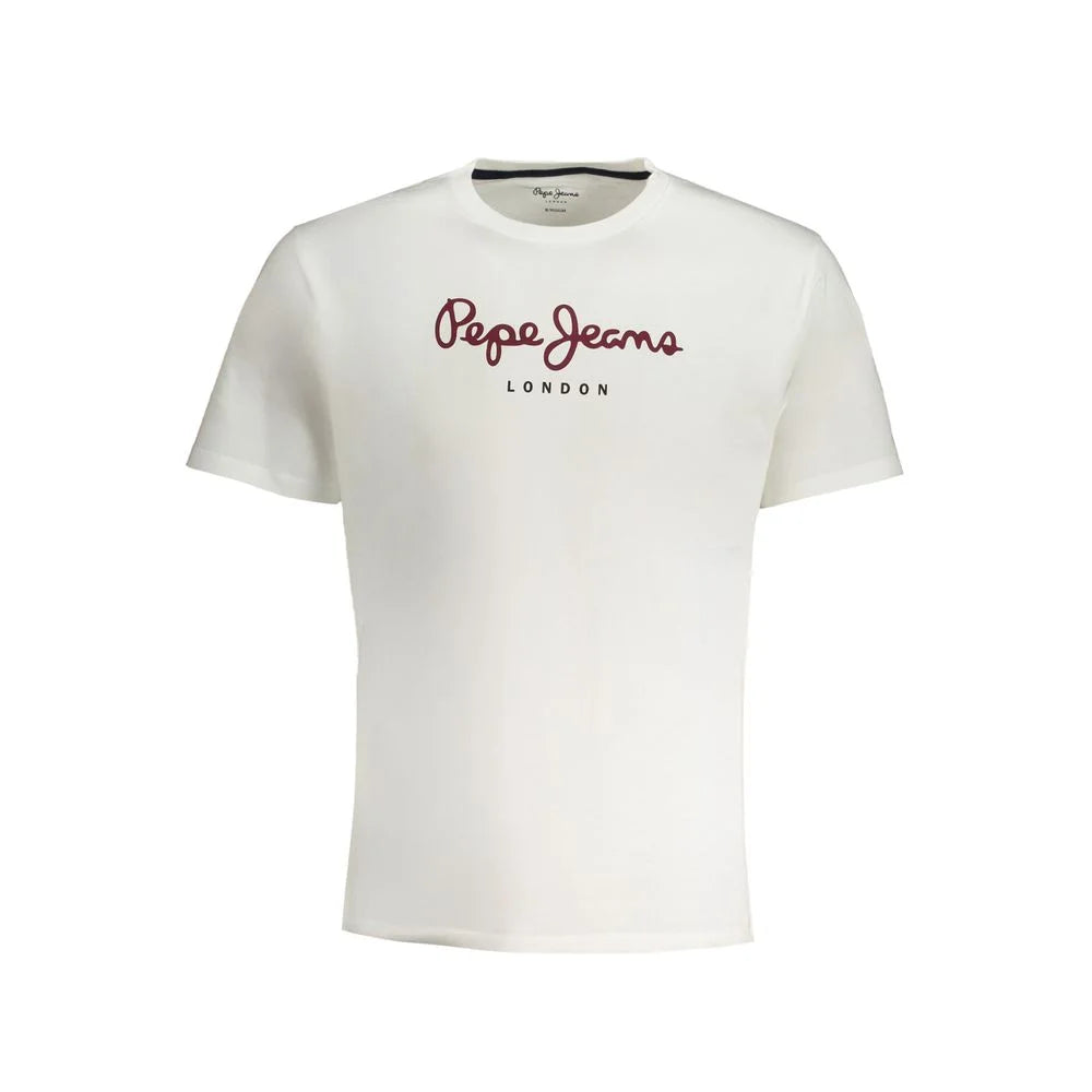 Pepe Jeans White Cotton T-Shirt - XL - T-Shirts