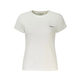 Pepe Jeans White Cotton Women T-Shirt - XS - T-Shirts