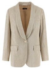 Peserico Beige Viscose Blazer