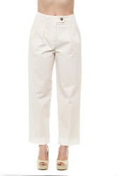 Peserico Beige Wide Palazzo Pants - IT42 | S - Trousers