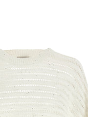 Peserico White Cotton Cardigan